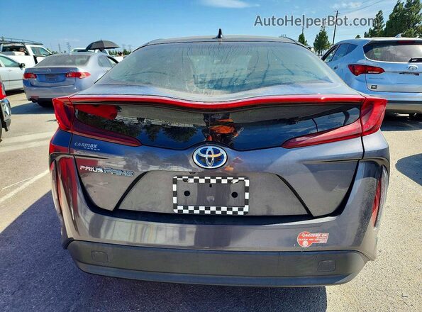 JTDKARFP3J3094678 2018 TOYOTA PRIUS Charcoal Vista trasera