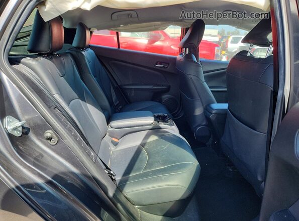 JTDKARFP3J3094678 2018 TOYOTA PRIUS Charcoal Vista de los asientos traseros