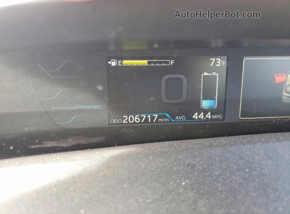 JTDKARFP4H3064504 2017 TOYOTA PRIUS Gray ხელსაწყოთა პანელის ხედი
