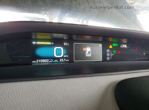 JTDKARFP5H3050935 2017 TOYOTA PRIUS Gray Вид щитка приладів