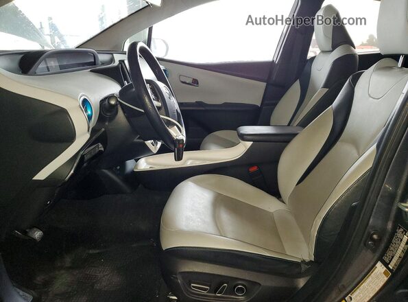 JTDKARFP5H3050935 2017 TOYOTA PRIUS Gray Вид салону спереду
