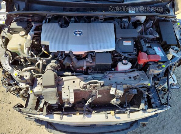 JTDKARFP7K3115145 2019 TOYOTA PRIUS Gray Вид задньої частини салону