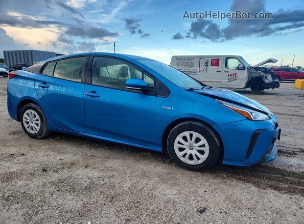JTDKARFU0K3088666 2019 TOYOTA PRIUS Blue Front right