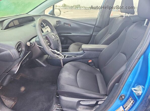 JTDKARFU0K3088666 2019 TOYOTA PRIUS Blue Front interior view