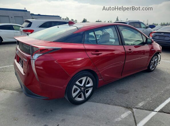 JTDKARFU2G3523677 2016 TOYOTA PRIUS Red Հետևի աջ