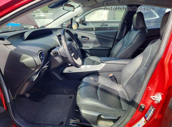 JTDKARFU2G3523677 2016 TOYOTA PRIUS Red Սալոնի դիմացի տեսք