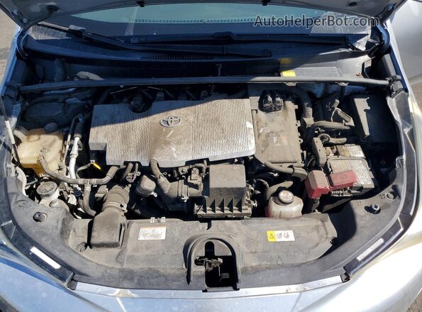 JTDKARFU2H3531909 2017 TOYOTA PRIUS Silver Вид задньої частини салону