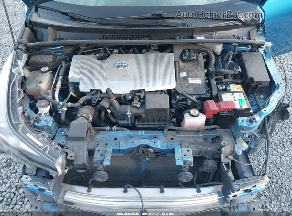 JTDKARFU7K3087580 2019 TOYOTA PRIUS Blue Rear view