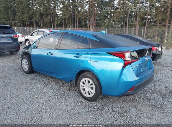 JTDKARFU7K3087580 2019 TOYOTA PRIUS Blue Rear left