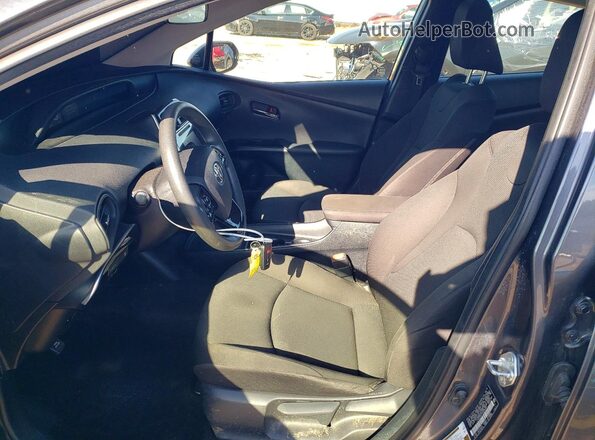 JTDKARFU7K3095324 2019 TOYOTA PRIUS Gray Vista interior delantera