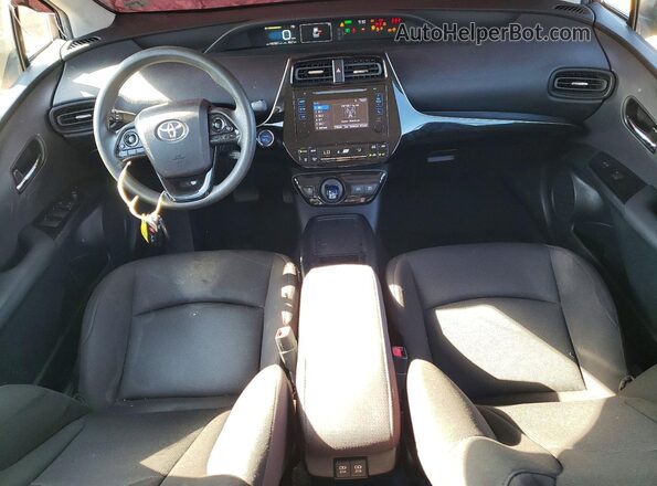 JTDKARFU7K3095324 2019 TOYOTA PRIUS Gray Vista del salpicadero