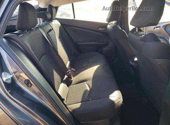 JTDKARFU7K3095324 2019 TOYOTA PRIUS Gray Vista interior trasera