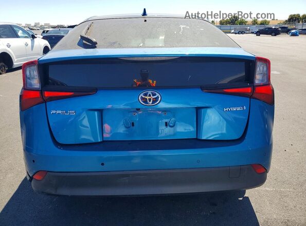 JTDKARFU7K3095680 2019 TOYOTA PRIUS Blue Հետևի տեսք