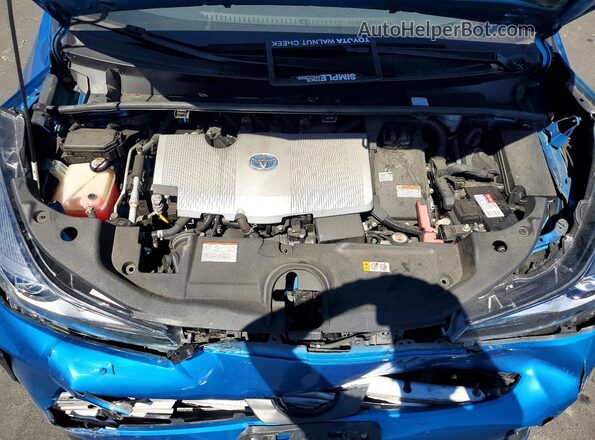 JTDKARFU7K3095680 2019 TOYOTA PRIUS Blue Սալոնի հետևի տեսք