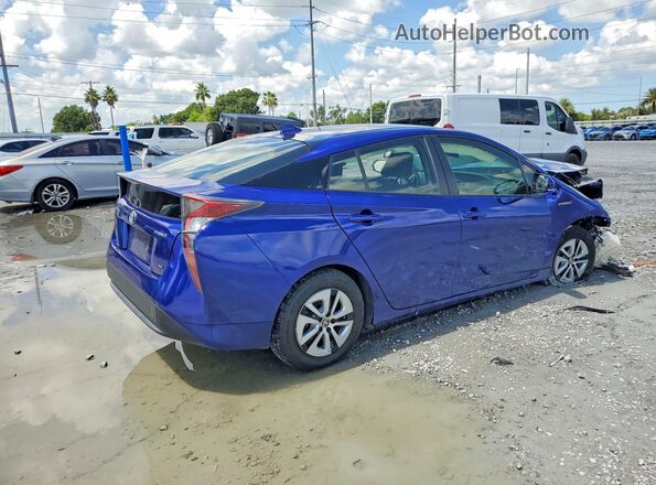 JTDKARFU8G3516345 2016 TOYOTA PRIUS Blue უკანა მარჯვენა