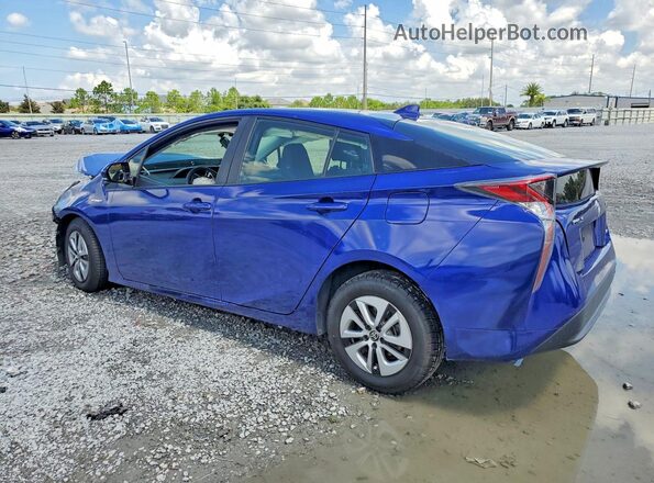 JTDKARFU8G3516345 2016 TOYOTA PRIUS Blue უკანა მარცხენა