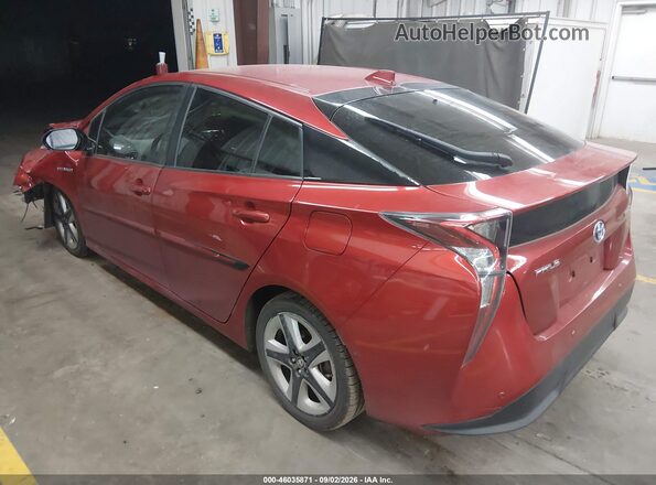 JTDKARFU8G3523215 2016 TOYOTA PRIUS Red Rear left