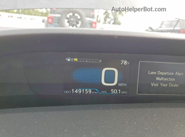 JTDKARFUXG3013268 2016 TOYOTA PRIUS Black Instrument cluster view