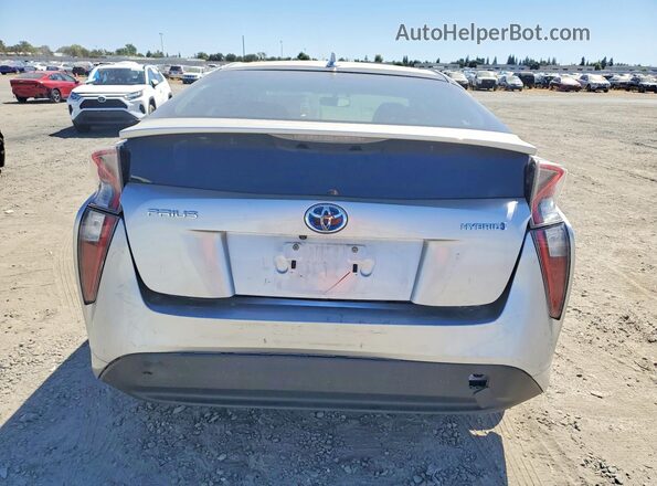 JTDKARFUXG3020687 2016 TOYOTA PRIUS Silver Вид ззаду