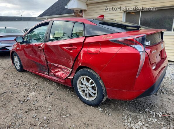 JTDKARFUXG3505041 2016 TOYOTA PRIUS Red Trasero izquierdo