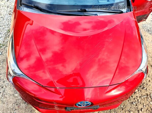 JTDKARFUXG3505041 2016 TOYOTA PRIUS Red Vista interior trasera