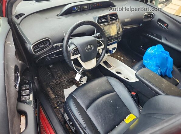 JTDKARFUXG3505041 2016 TOYOTA PRIUS Red Vista del salpicadero