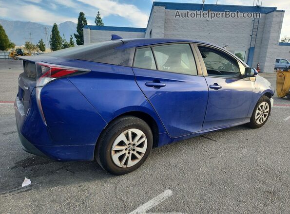 JTDKBRFU3H3057272 2017 TOYOTA PRIUS Blue Tył prawy
