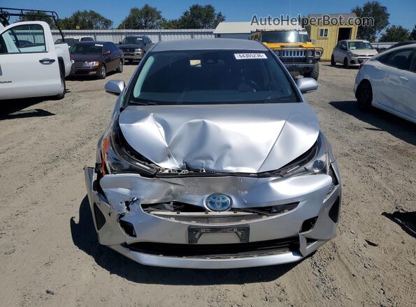 JTDKBRFU3H3576547 2017 TOYOTA PRIUS Silver Widok z przodu