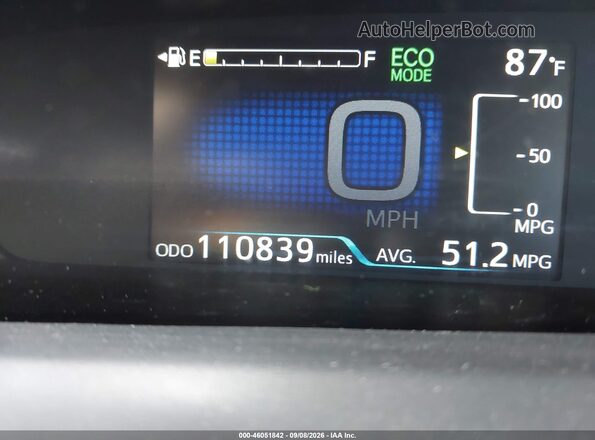 JTDKBRFU6G3516227 2016 TOYOTA PRIUS Gray 