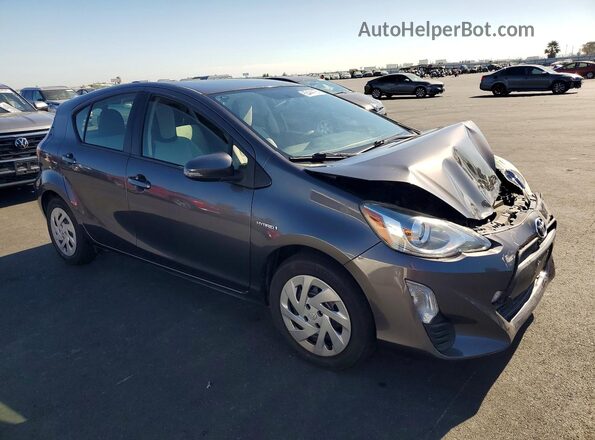 JTDKDTB34G1132964 2016 TOYOTA PRIUS Gray Передня права чверть