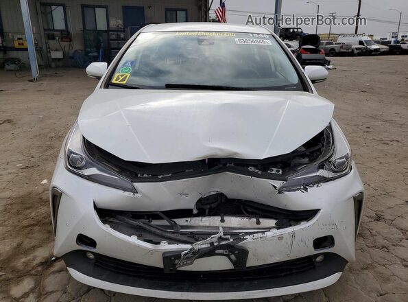 JTDL9MFU3M3025757 2021 TOYOTA PRIUS White Դիմացի տեսք