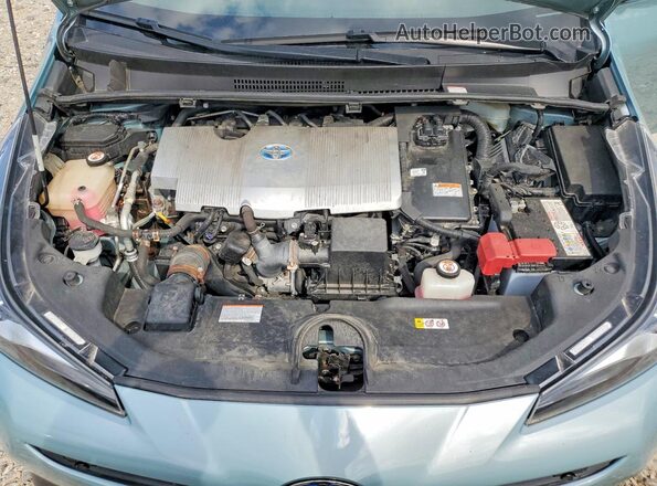JTDL9RFU1K3002617 2019 TOYOTA PRIUS Green უკანა სალონის ხედი