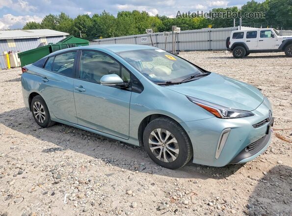JTDL9RFU1K3002617 2019 TOYOTA PRIUS Green წინა მარჯვენა