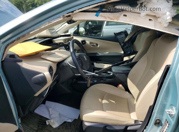 JTDL9RFU1K3002617 2019 TOYOTA PRIUS Green წინა სალონის ხედი