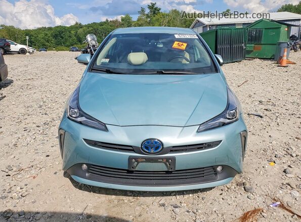 JTDL9RFU1K3002617 2019 TOYOTA PRIUS Green წინა ხედი