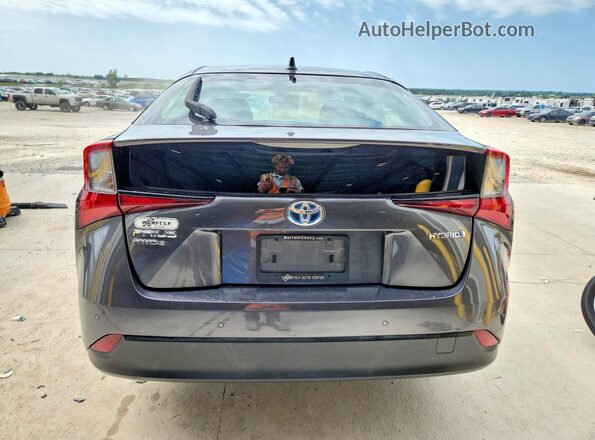 JTDL9RFU6L3016854 2020 TOYOTA PRIUS Gray Հետևի տեսք