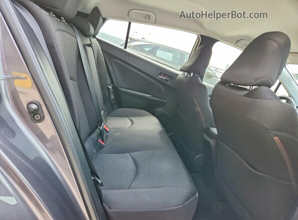 JTDL9RFU6L3016854 2020 TOYOTA PRIUS Gray Հետևի նստատեղերի տեսք