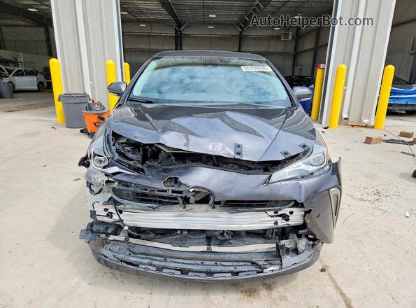 JTDL9RFU6L3016854 2020 TOYOTA PRIUS Gray Դիմացի տեսք