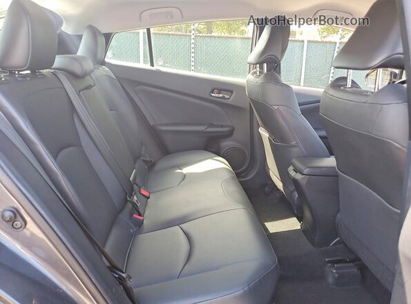 JTDL9RFUXK3008125 2019 TOYOTA PRIUS Gray Вид задніх сидінь