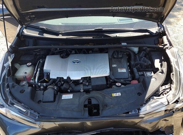 JTDL9RFUXK3008125 2019 TOYOTA PRIUS Gray Вид задньої частини салону