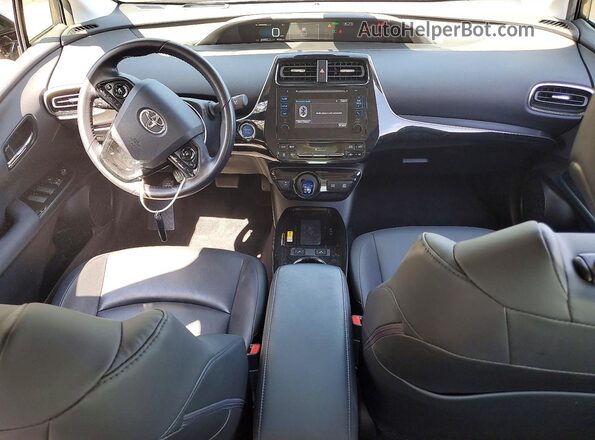 JTDL9RFUXK3008125 2019 TOYOTA PRIUS Gray Вид панелі приладів