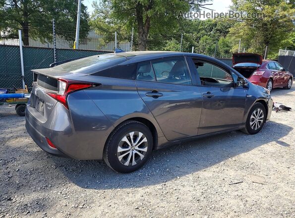 JTDL9RFUXK3008125 2019 TOYOTA PRIUS Gray Задня права чверть