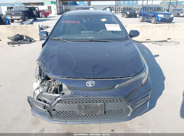 JTDS4MCE1MJ070716 2021 TOYOTA COROLLA Blue Instrument cluster view