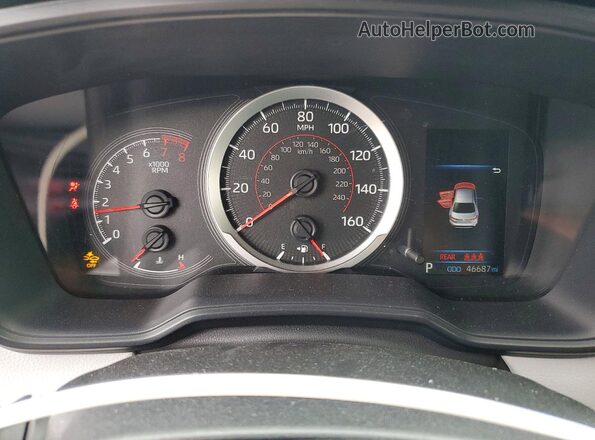 JTDS4MCE9MJ075503 2021 TOYOTA COROLLA Серый Вид щитка приборов