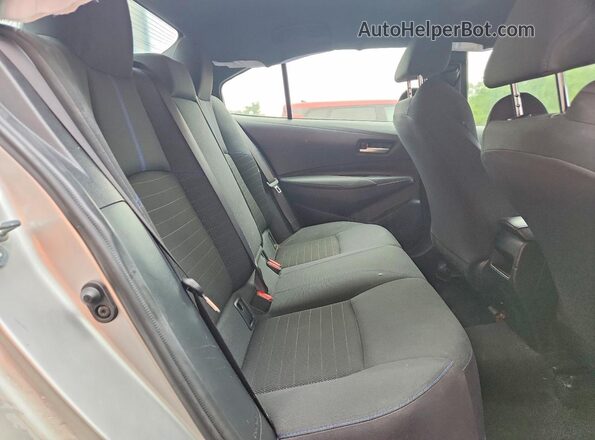 JTDS4MCEXNJ084745 2022 TOYOTA COROLLA Silver უკანა სავარძლების ხედი