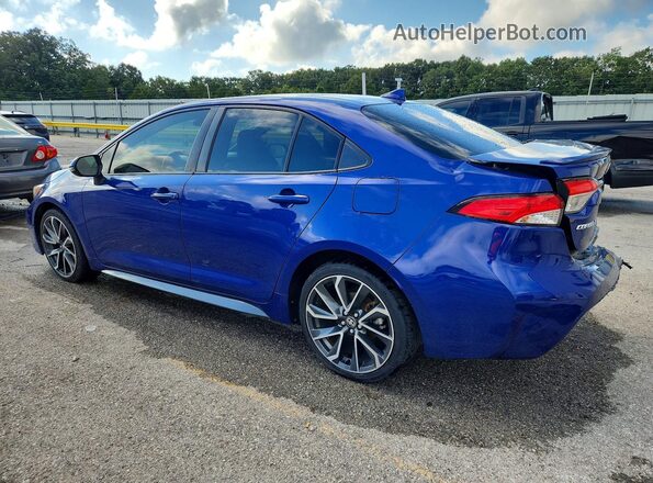 JTDS4RCE4LJ042548 2020 TOYOTA COROLLA Синий Задняя левая четверть