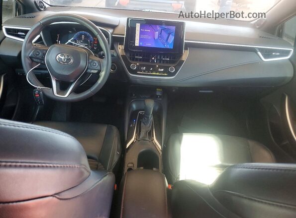 JTDT4MCE0P3516545 2023 TOYOTA CORALLA Black Widok deski rozdzielczej