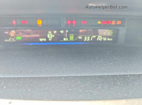 JTDZN3EUXHJ070133 2017 TOYOTA PRIUS Blue Սարքավորումների վահանակի տեսք