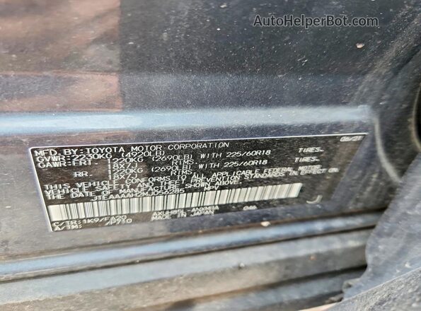 JTEAAAAH2MJ056285 2021 TOYOTA VENZA Gray Vista de la etiqueta del VIN