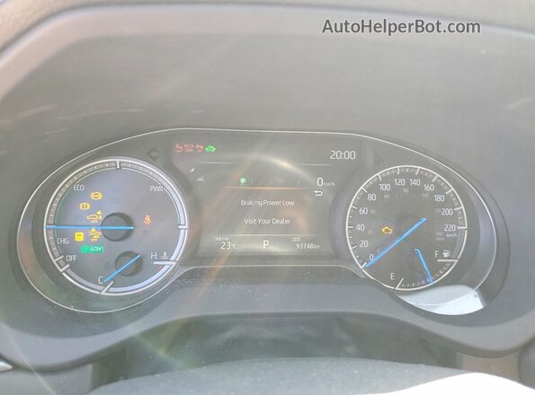 JTEAAAAH4MJ058751 2021 TOYOTA VENZA Red ხელსაწყოთა პანელის ხედი